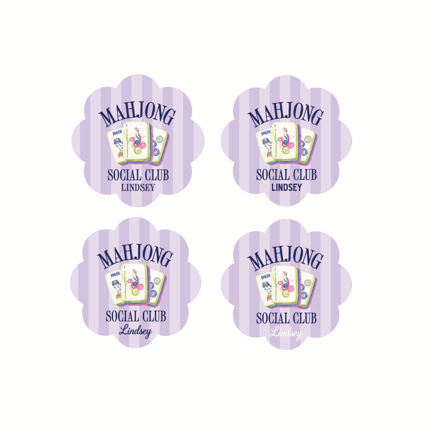 Mahjong Coasters (set of 2)