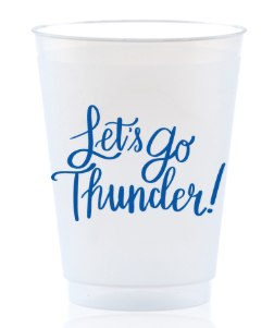 Let's Go Thunder Frosted Cups