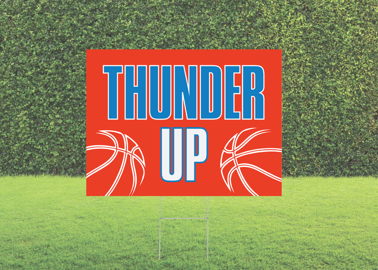 Orange Thunder Yard Sign