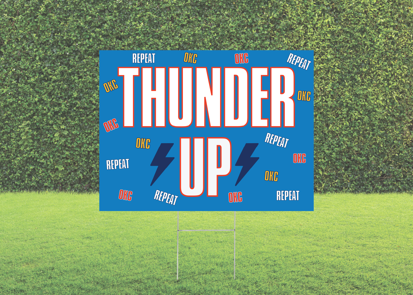 Repeat: Thunder Yard Sign