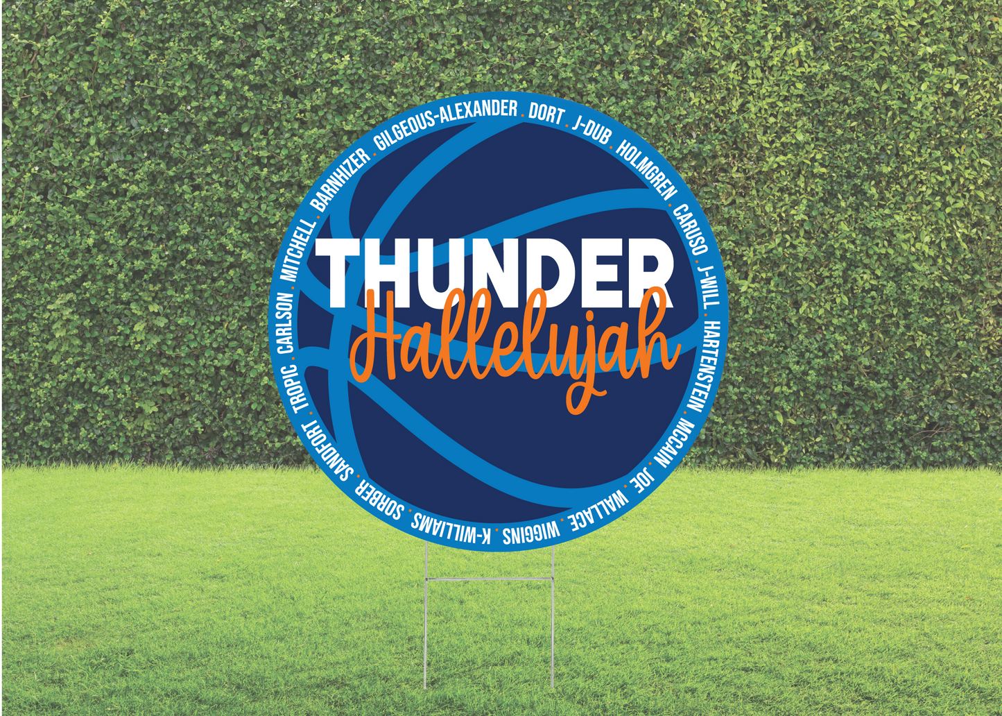 Thunder Hallelujah Yard Sign
