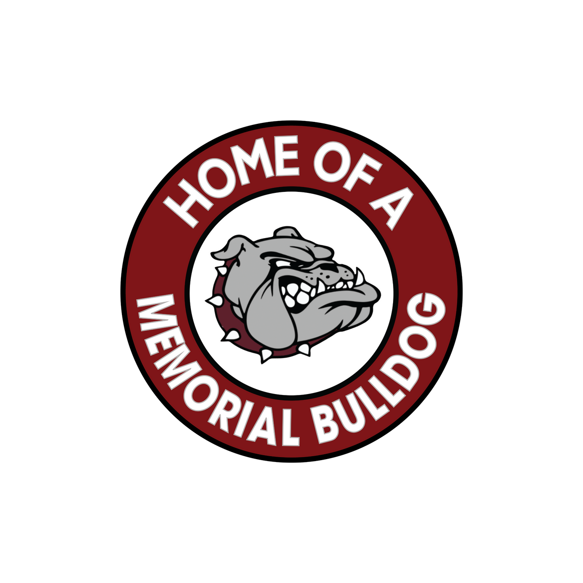 Home of Bulldog Yard Sign Small