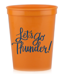Orange Thunder Stadium Cups