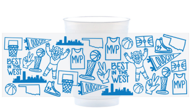Thunder Icons Frosted Cups