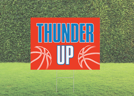 Orange Thunder Yard Sign