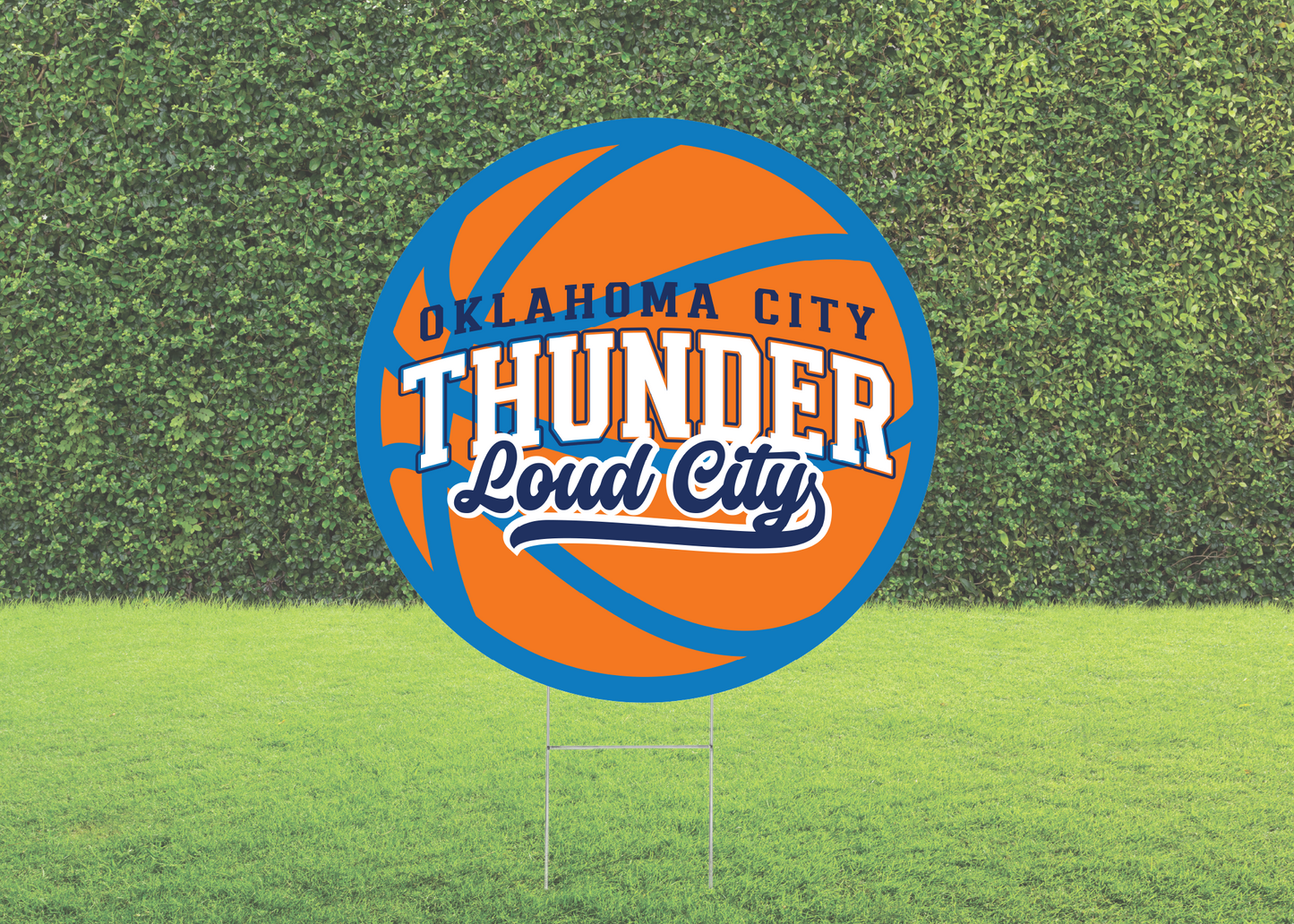 Basketball Loud City Yard Sign