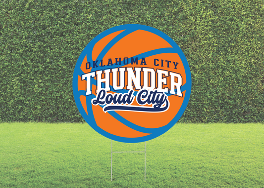 Basketball Loud City Yard Sign