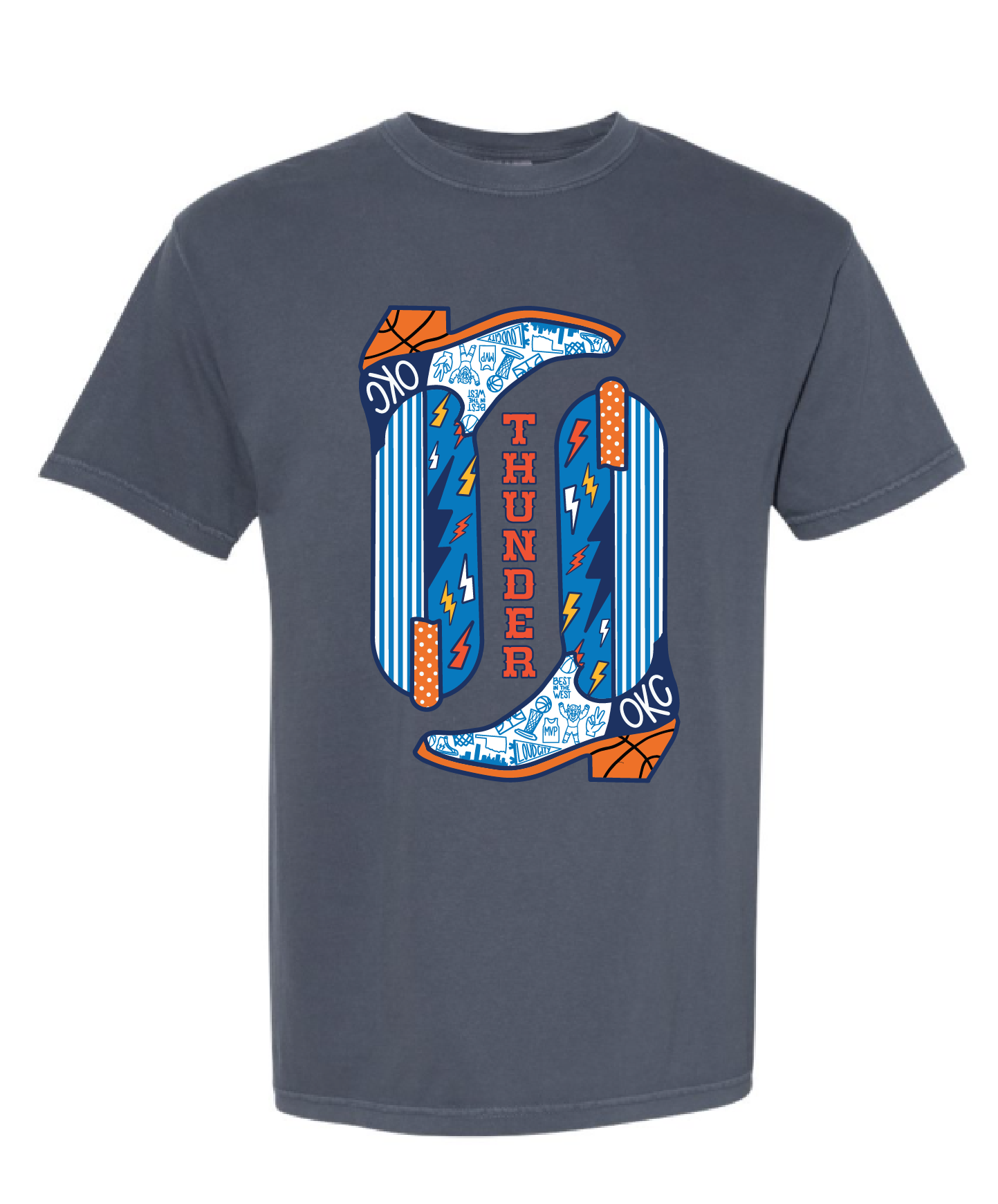 Demin Boots Tee - Full Color Boot