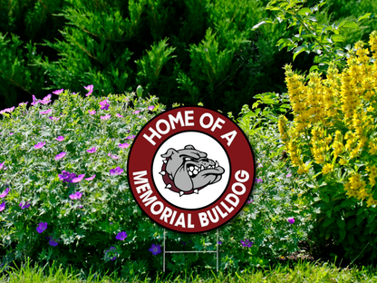 Home of Bulldog Yard Sign Small